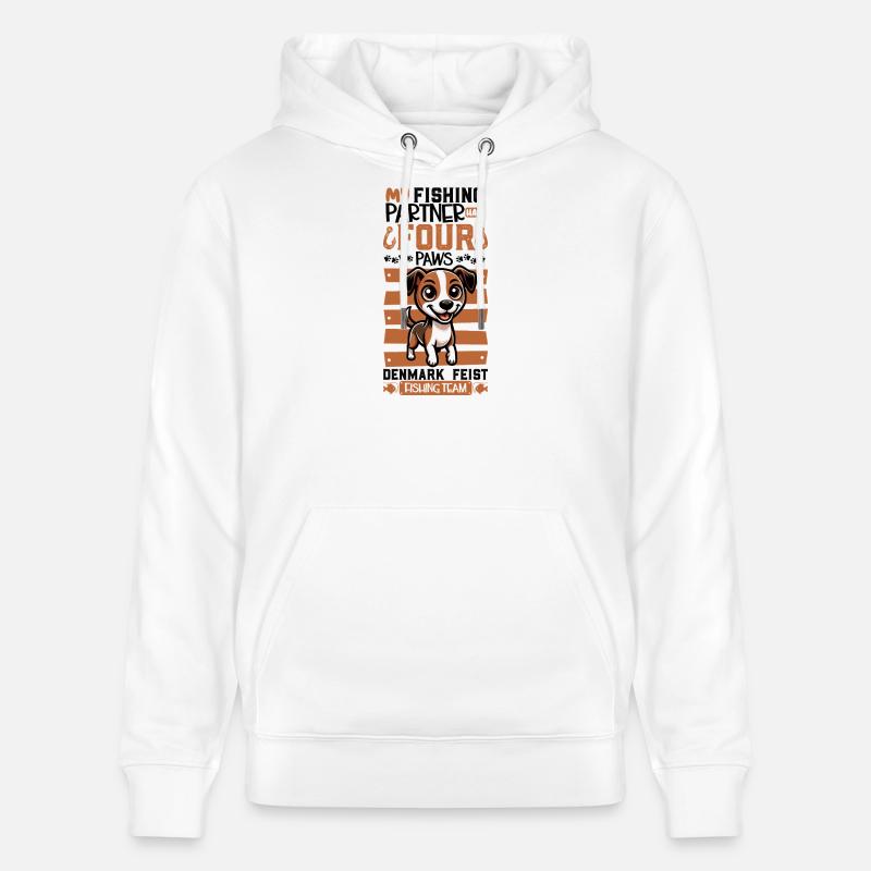 Pêche et Danemark Feist - Sweat à capuche bio CRUISER Stanley/Stella Unisexe - blanc