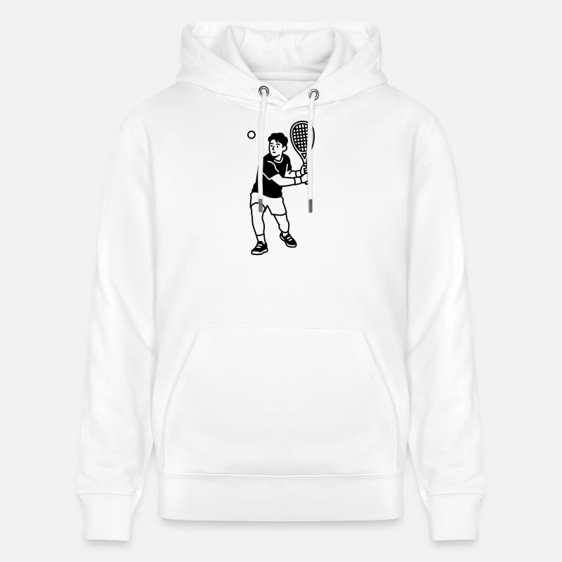 Balle de raquette - Sweat à capuche bio CRUISER Stanley/Stella Unisexe - blanc