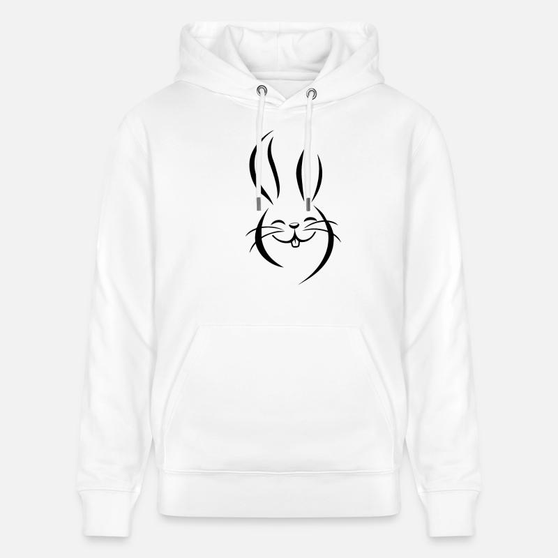 Lapin Lapin - Sweat à capuche bio CRUISER Stanley/Stella Unisexe - blanc