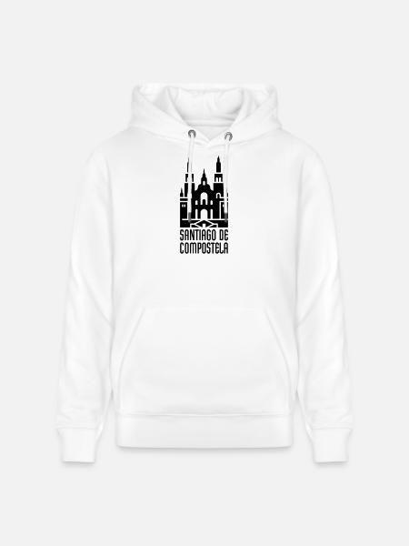 Cathedral of Santiago de Compostela | Santiago - Stanley/Stella CRUISER Unisex Organic Hoodie - white