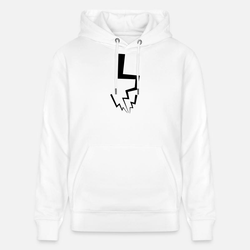 Éclair - Sweat à capuche bio CRUISER Stanley/Stella Unisexe - blanc