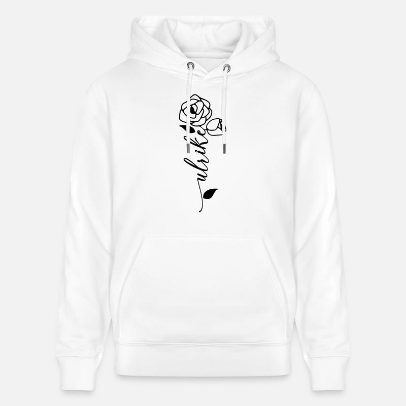 Ulrike Nom Prénom Fleur - Sweat à capuche bio CRUISER Stanley/Stella Unisexe - blanc
