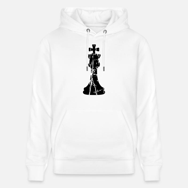 Scratch cracks chess - Stanley/Stella CRUISER Unisex Organic Hoodie - white