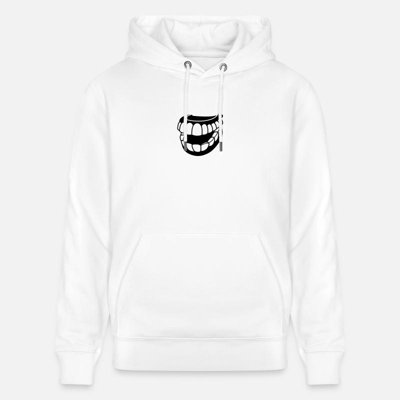 Teeth (1c)++ - Sweat à capuche bio CRUISER Stanley/Stella Unisexe - blanc