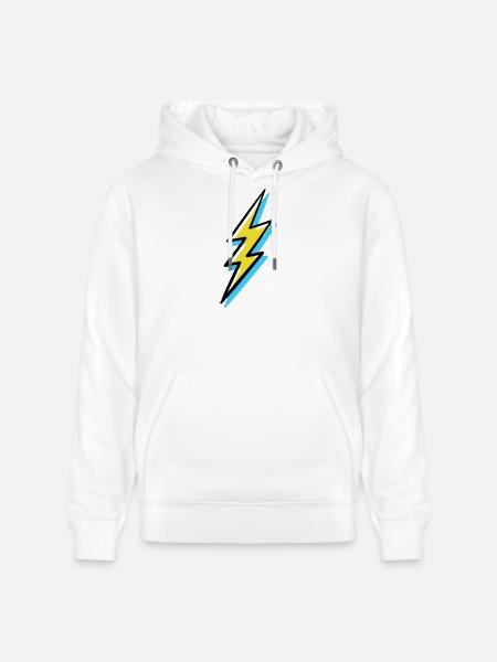 Blitz im Vorhut-Stil - Stanley/Stella Unisex Bio-Hoodie CRUISER - Weiß