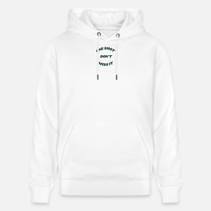 one_shot-removebg-preview - Sweat à capuche bio CRUISER Stanley/Stella Unisexe - blanc