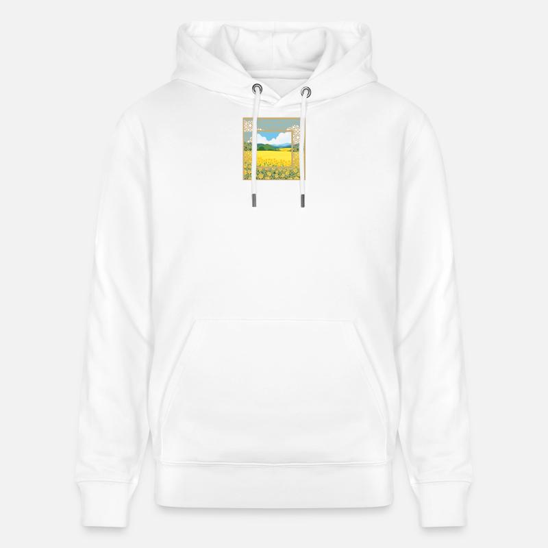 Nature window  - Sweat à capuche bio CRUISER Stanley/Stella Unisexe - blanc