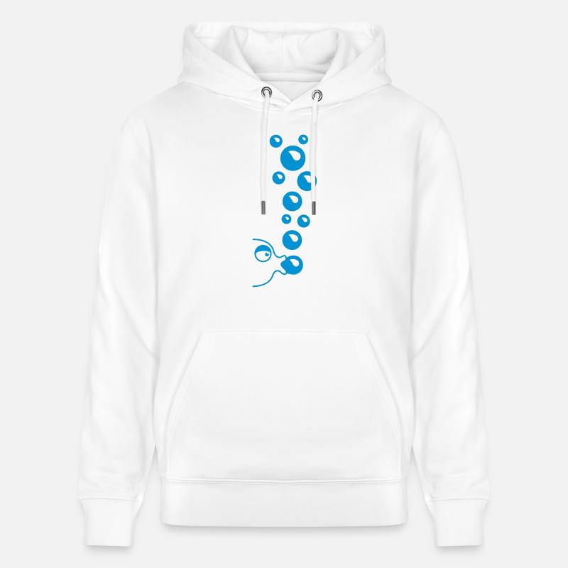 fishbubbles - Sweat à capuche bio CRUISER Stanley/Stella Unisexe - blanc
