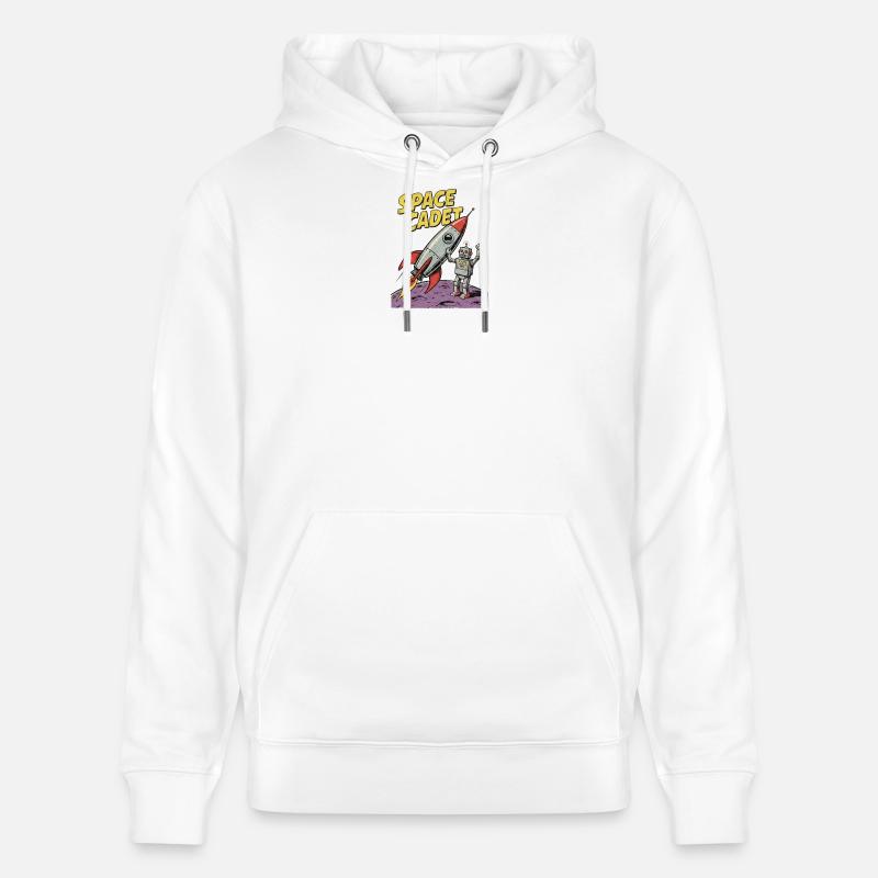 Aventure de robots cadets de l’espace - Sweat à capuche bio CRUISER Stanley/Stella Unisexe - blanc