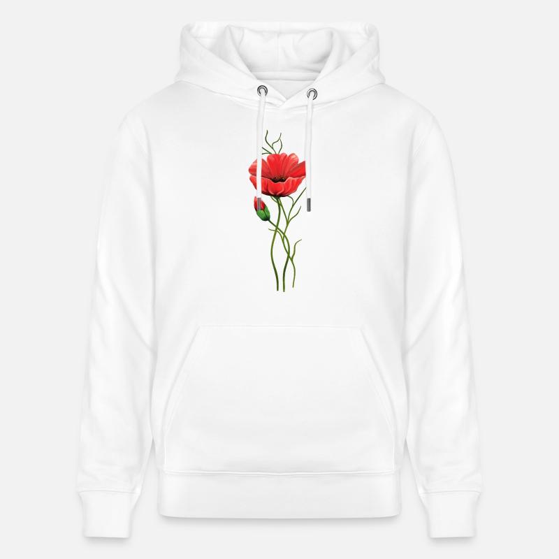 Fleur - Sweat à capuche bio CRUISER Stanley/Stella Unisexe - blanc