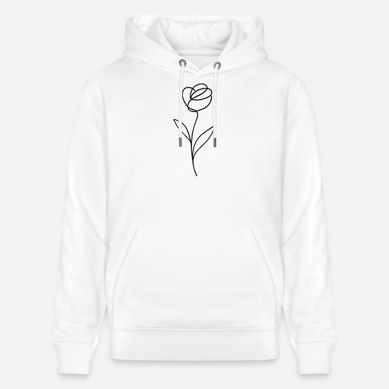 Fleur - Sweat à capuche bio CRUISER Stanley/Stella Unisexe - blanc