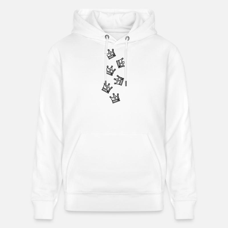 Symbolisme de la couronne - Sweat à capuche bio CRUISER Stanley/Stella Unisexe - blanc