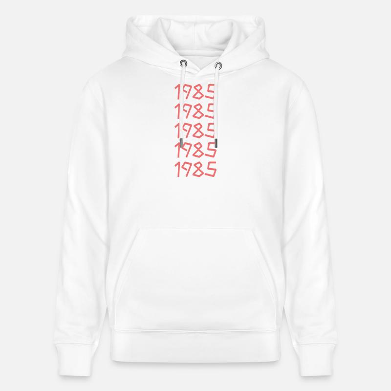 Dim 1985 - Sweat à capuche bio CRUISER Stanley/Stella Unisexe - blanc