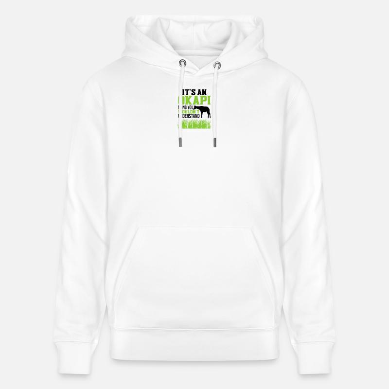 Ist ein Okapi - Stanley/Stella Unisex Bio-Hoodie CRUISER  - Weiß