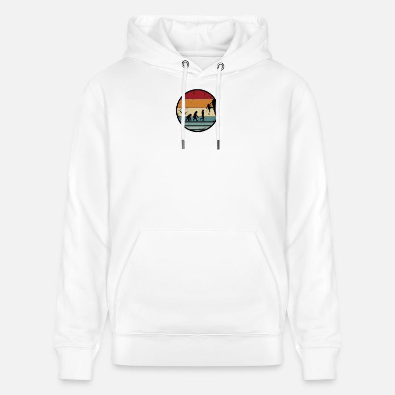 Evolution Climber Retro Circle - Sweat à capuche bio CRUISER Stanley/Stella Unisexe - blanc