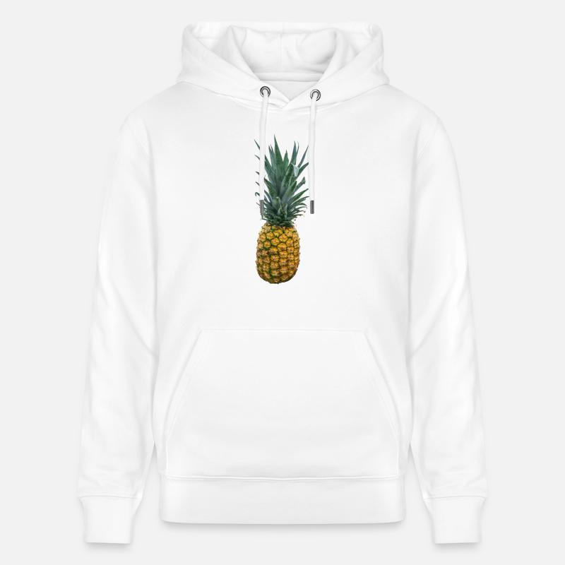 Fruit d'ananas - Sweat à capuche bio CRUISER Stanley/Stella Unisexe - blanc