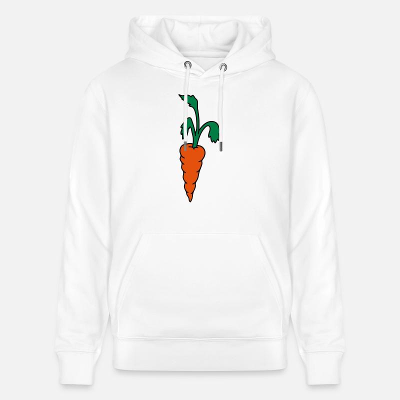 Carotte carotte - Sweat à capuche bio CRUISER Stanley/Stella Unisexe - blanc