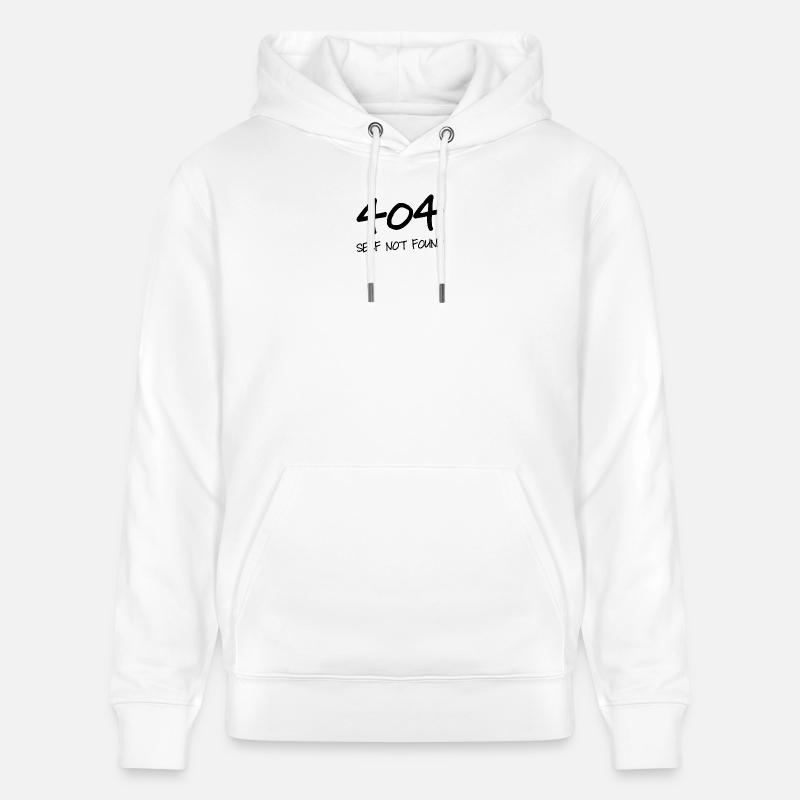 404 Self Not Found - Sweat à capuche bio CRUISER Stanley/Stella Unisexe - blanc