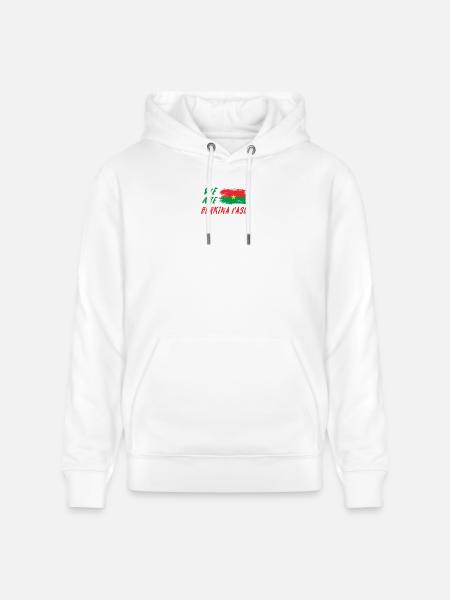 We are Burkina Faso - Stanley/Stella CRUISER Unisex Organic Hoodie - white