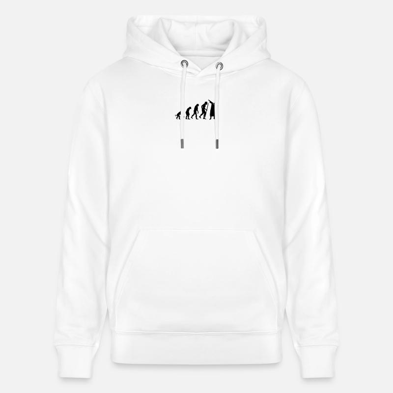 Evolution dab dabbing graduation college student - Stanley/Stella Unisex Bio-Hoodie CRUISER  - Weiß