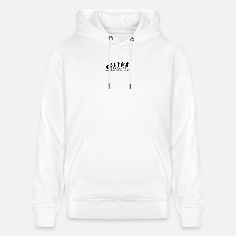 Evolution Hobby Horsing (noir) - Sweat à capuche bio CRUISER Stanley/Stella Unisexe - blanc