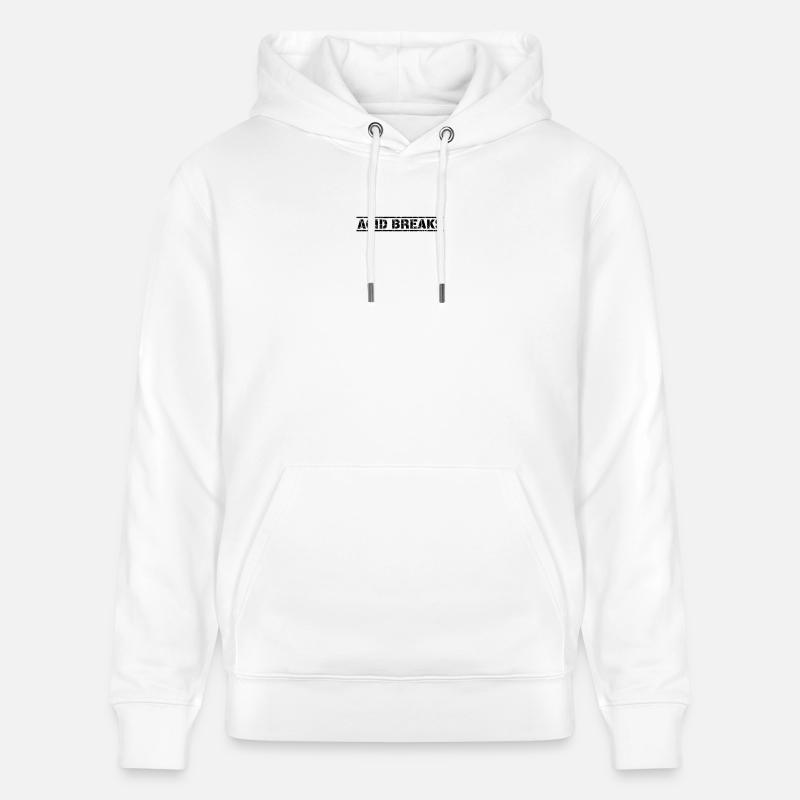 Acid Breaks - Stanley/Stella CRUISER Unisex Organic Hoodie - white