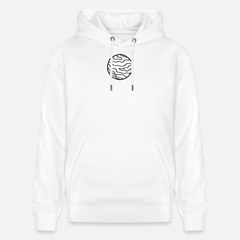 Planète Simple Space Doodle - Sweat à capuche bio CRUISER Stanley/Stella Unisexe - blanc