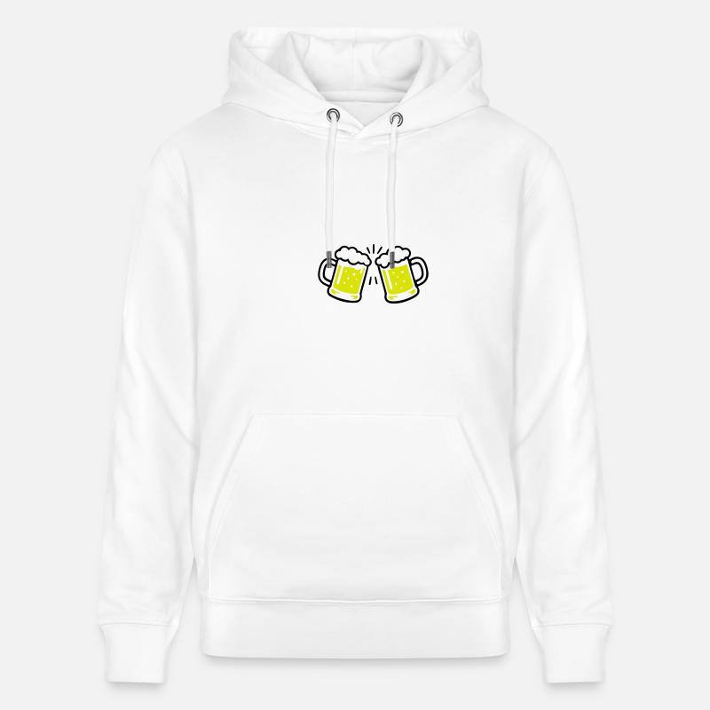 Bier Anstossen Prost - Stanley/Stella Unisex Bio-Hoodie CRUISER  - Weiß