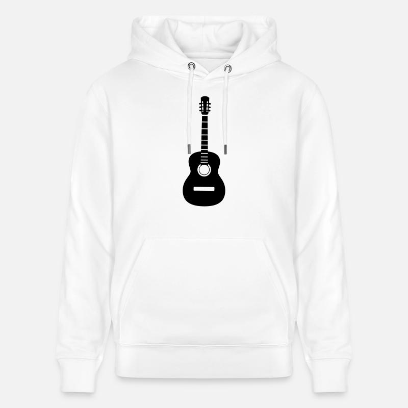 Guitare - Sweat à capuche bio CRUISER Stanley/Stella Unisexe - blanc
