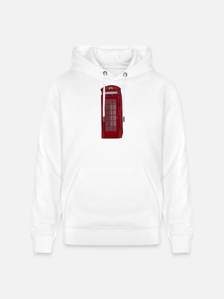 Puhelinkoppi Puhelin Vintage - Stanley/Stella CRUISER unisex luomuhuppari - valkoinen