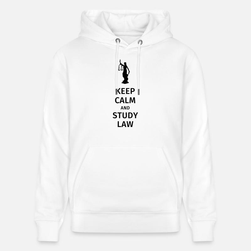 keep calm and study law - Stanley/Stella Unisex Bio-Hoodie CRUISER - Weiß