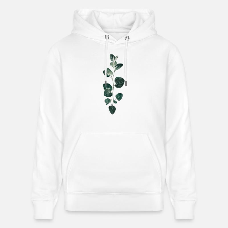 Motif de la plante - Sweat à capuche bio CRUISER Stanley/Stella Unisexe - blanc