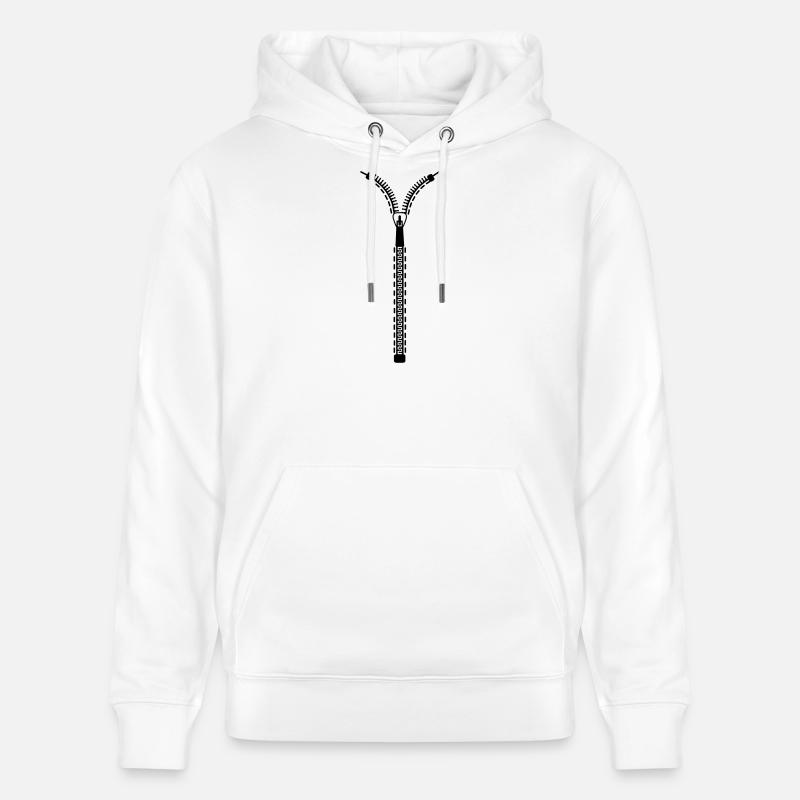 Fermeture éclair - Sweat à capuche bio CRUISER Stanley/Stella Unisexe - blanc