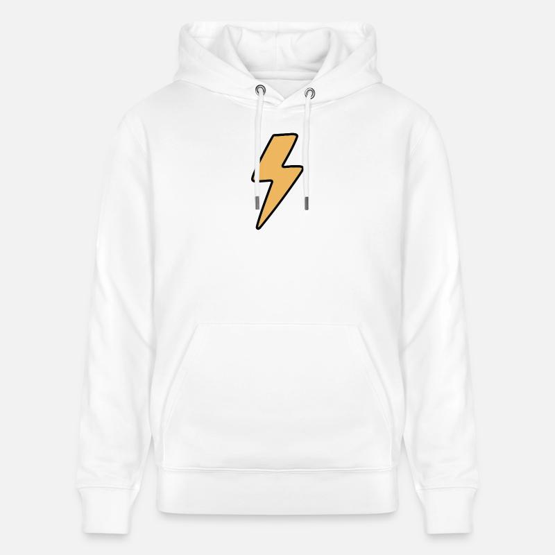 Lightning - Stanley/Stella CRUISER Unisex Organic Hoodie - white