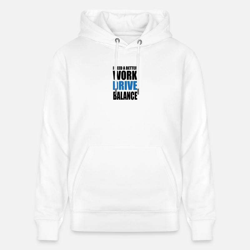 Work Drive Balance - Stanley/Stella Unisex Bio-Hoodie CRUISER  - Weiß