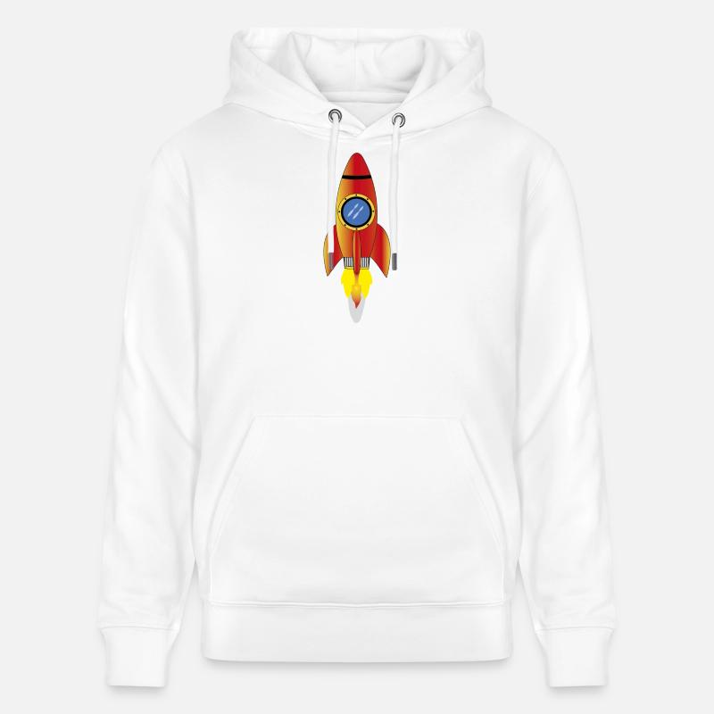 Fusée - Sweat à capuche bio CRUISER Stanley/Stella Unisexe - blanc