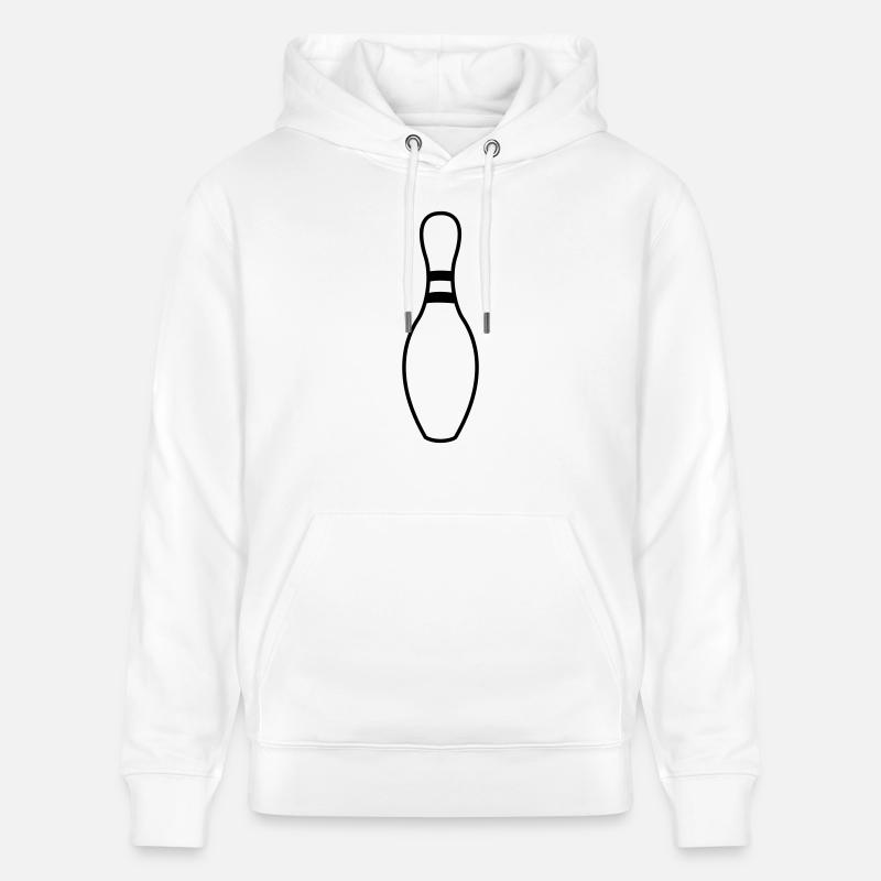 bowling pin 1clr - Sweat à capuche bio CRUISER Stanley/Stella Unisexe - blanc
