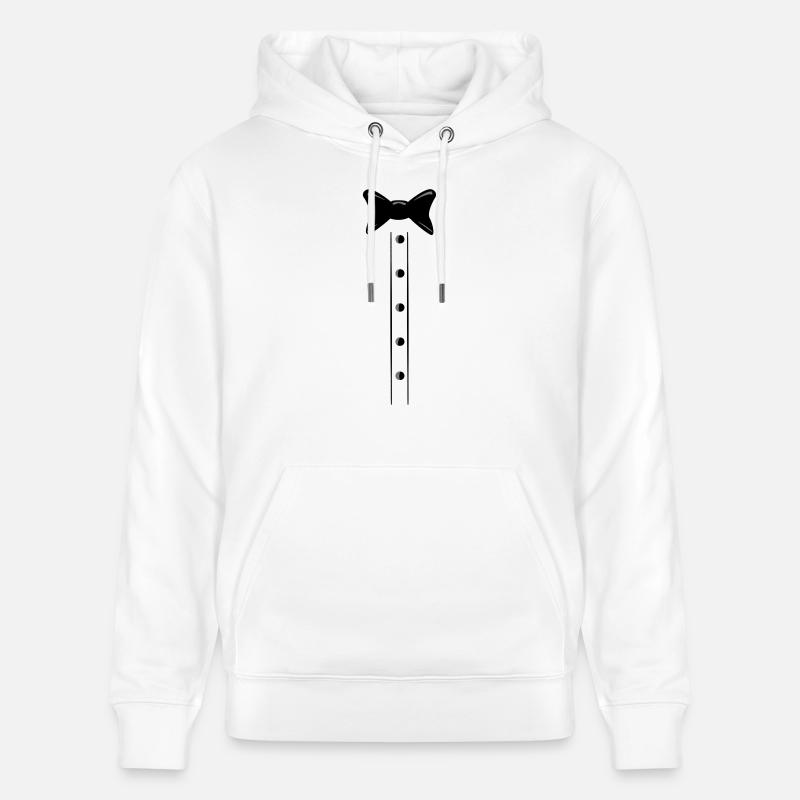 Costume d'affaires avec cravate - Sweat à capuche bio CRUISER Stanley/Stella Unisexe - blanc