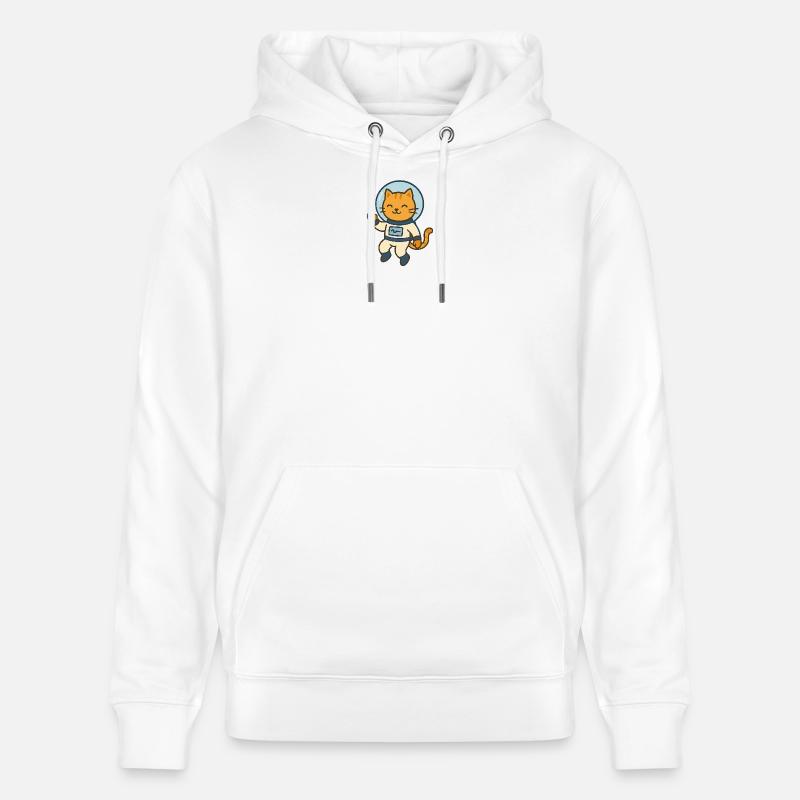 Astrokatze - Stanley/Stella Unisex Bio-Hoodie CRUISER  - Weiß