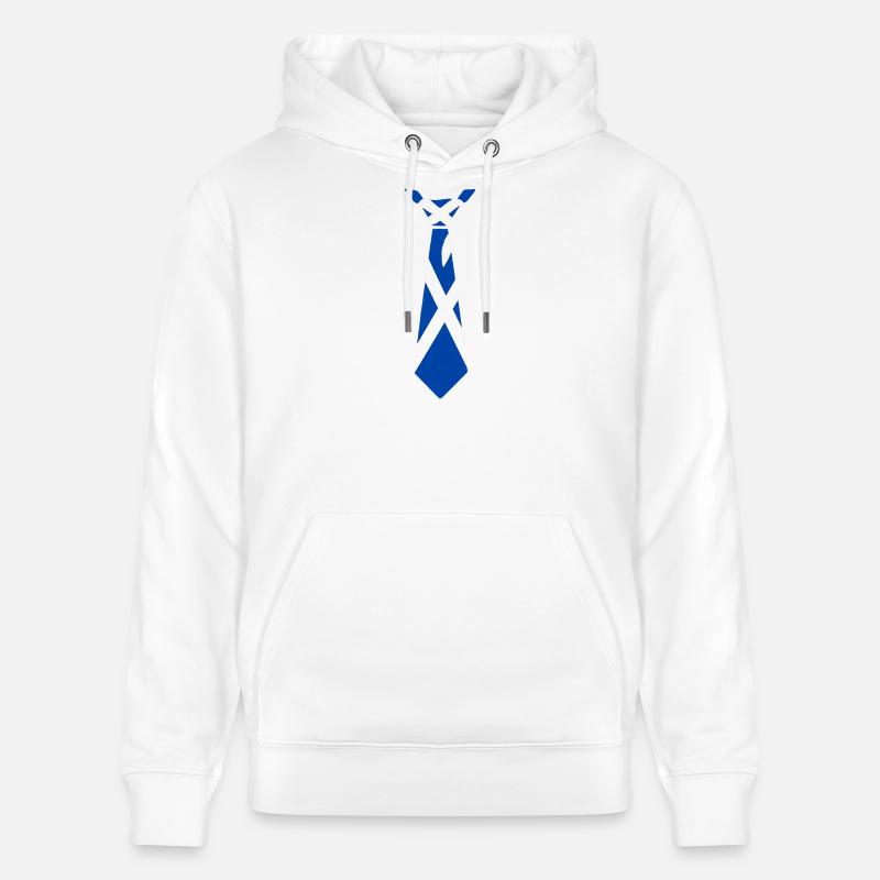 Cravate écossaise – Conception du drapeau - Sweat à capuche bio CRUISER Stanley/Stella Unisexe - blanc