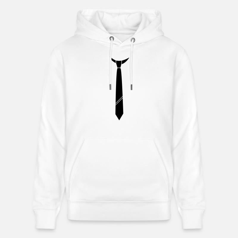 Lâche cravate - Sweat à capuche bio CRUISER Stanley/Stella Unisexe - blanc