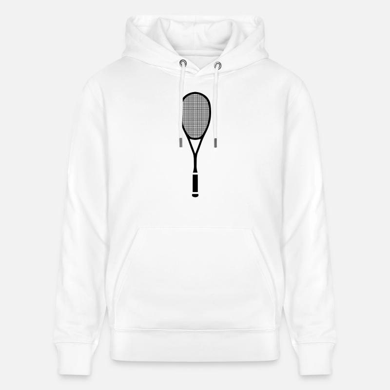 Raquette de squash divisée - Sweat à capuche bio CRUISER Stanley/Stella Unisexe - blanc