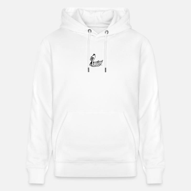 oiseau étrange # art nord-allemand - Sweat à capuche bio CRUISER Stanley/Stella Unisexe - blanc