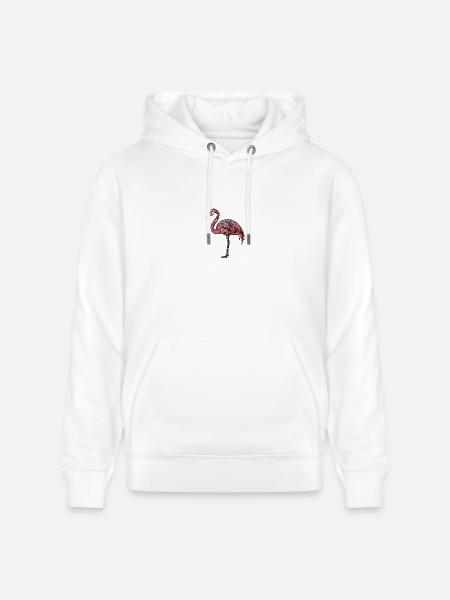 Flamingo Bunt - Stanley/Stella Unisex Bio-Hoodie CRUISER - Weiß