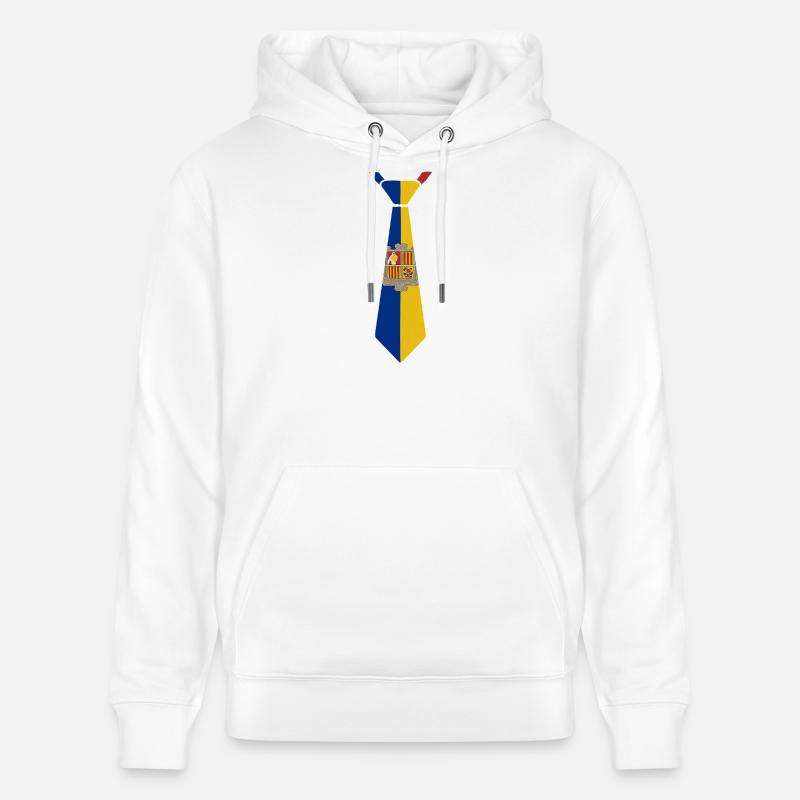 Cravate roumanie – Conception du drapeau - Sweat à capuche bio CRUISER Stanley/Stella Unisexe - blanc