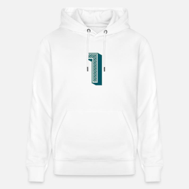 1. 1 AN. 1er ANNIVERSAIRE - Sweat à capuche bio CRUISER Stanley/Stella Unisexe - blanc