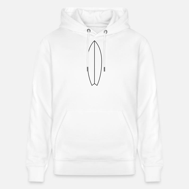 Planche de surf - Sweat à capuche bio CRUISER Stanley/Stella Unisexe - blanc