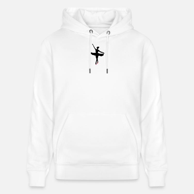 Danseuse de ballet - Sweat à capuche bio CRUISER Stanley/Stella Unisexe - blanc