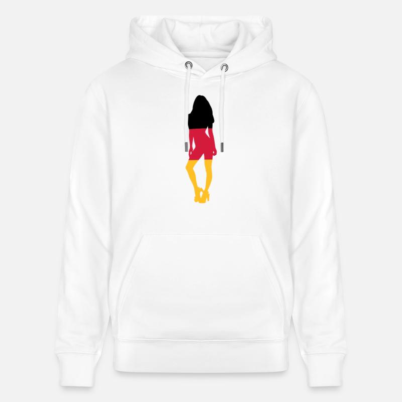 Allemagne Fan Fille - Sweat à capuche bio CRUISER Stanley/Stella Unisexe - blanc