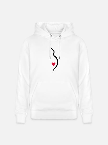 babybauch - Stanley/Stella CRUISER Unisex Organic Hoodie - white